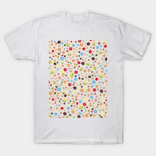 Colorful Flowers Pattern T-Shirt